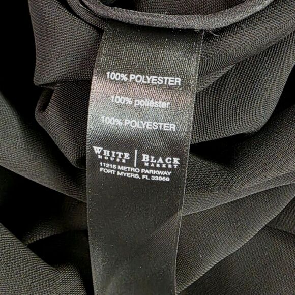 White House Black Market Black Utility Shirt Dress | Size 4 - Picture 11 of 12